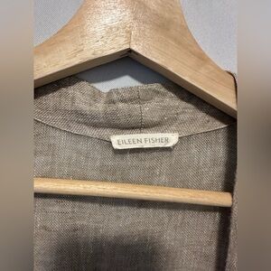 Eileen Fisher Long Linen Cardigan